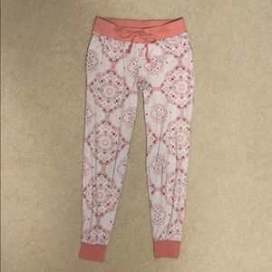 Pink pajama pants
